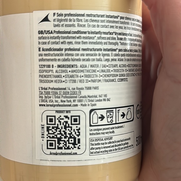 🆕 L’Oréal Professional Absolut Repair Conditioner - Picture 4 of 5